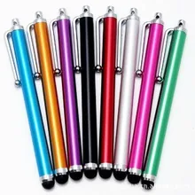 Оптом емкостный экран металлический стилус с зажимом для Iphone/iPad/mini IPad/iPod Touch 500 шт./лот