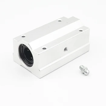 

1PCS SC8LUU SCS8LUU 8mm/10mm/12mm/16mm/20mm/25mm/30mm long type Linear Ball Bearing Block For shaft CNC Router