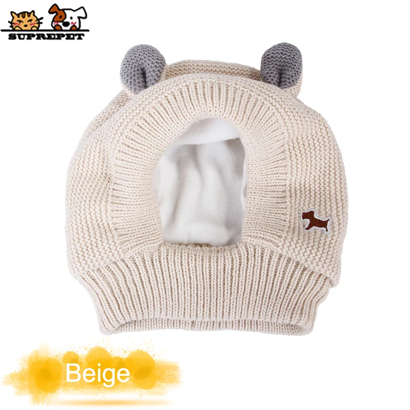 Шляпа для домашних животных SUPREPET модная зимняя шапка собак вязаная кролика