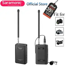 Saramonic интервью петличный беспроводной микрофон системы для Canon Nikon DSLR видео камера sony DV видеокамера GoPro Hero 3 3+ 4