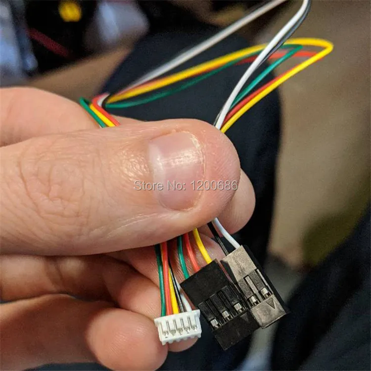 

2M custom cables 0.049" 51021 Series 1.25MM to dupont 2.54 1.25 Female HOUSING 5 POS 1.25MM 1007 28 AWG JST 1.25