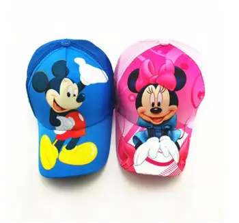

10 pcs cartoon mickey minnie Mesh cap Fashion Sun Hat Casual Cosplay Baseball Cap party gifts