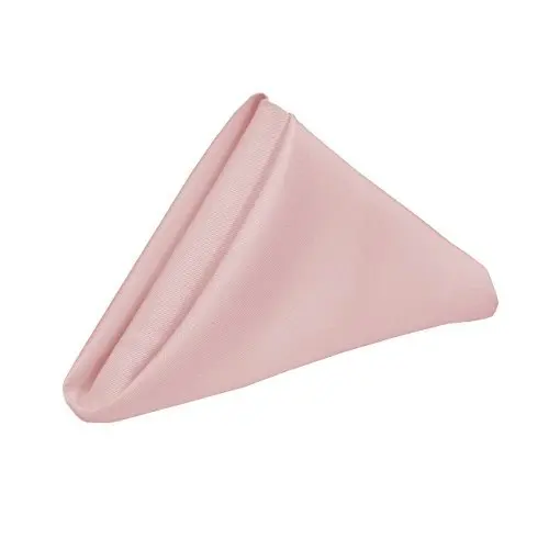 pink 45 см × 45 см Белые Простые салфетки из полиэстера для свадебного декора отеля - Цвет: pink