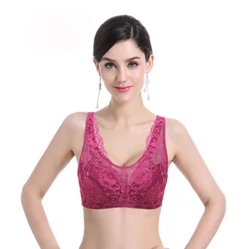 

Plus Size Sexy Lace Bras For Women Underwired Hollow Out Bra Bralette Womens Underwear Delicate Embroidery Lingerie Brassiere#W