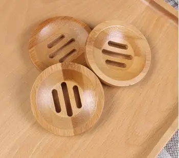 

Round Natural Creative Environmental Protection Mini Soap Box / Bamboo Soap Holder / Drying Soap Holder