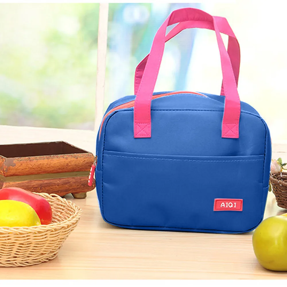Новая модная сумка для обеда, портативная Водонепроницаемая плотная изолированная сумка для пикника, сумка для обеда, Офисные Сумки для хранения еды