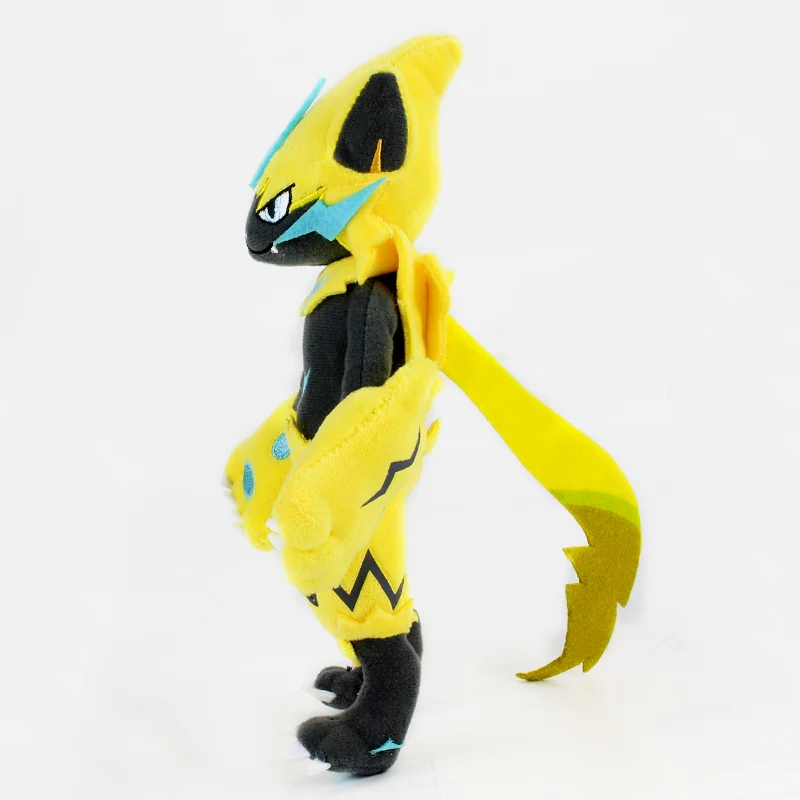 25 см Zeraora плюшевые игрушки стоячие фигурки мягкие мультфильм кукла подарок на день рождения для детей