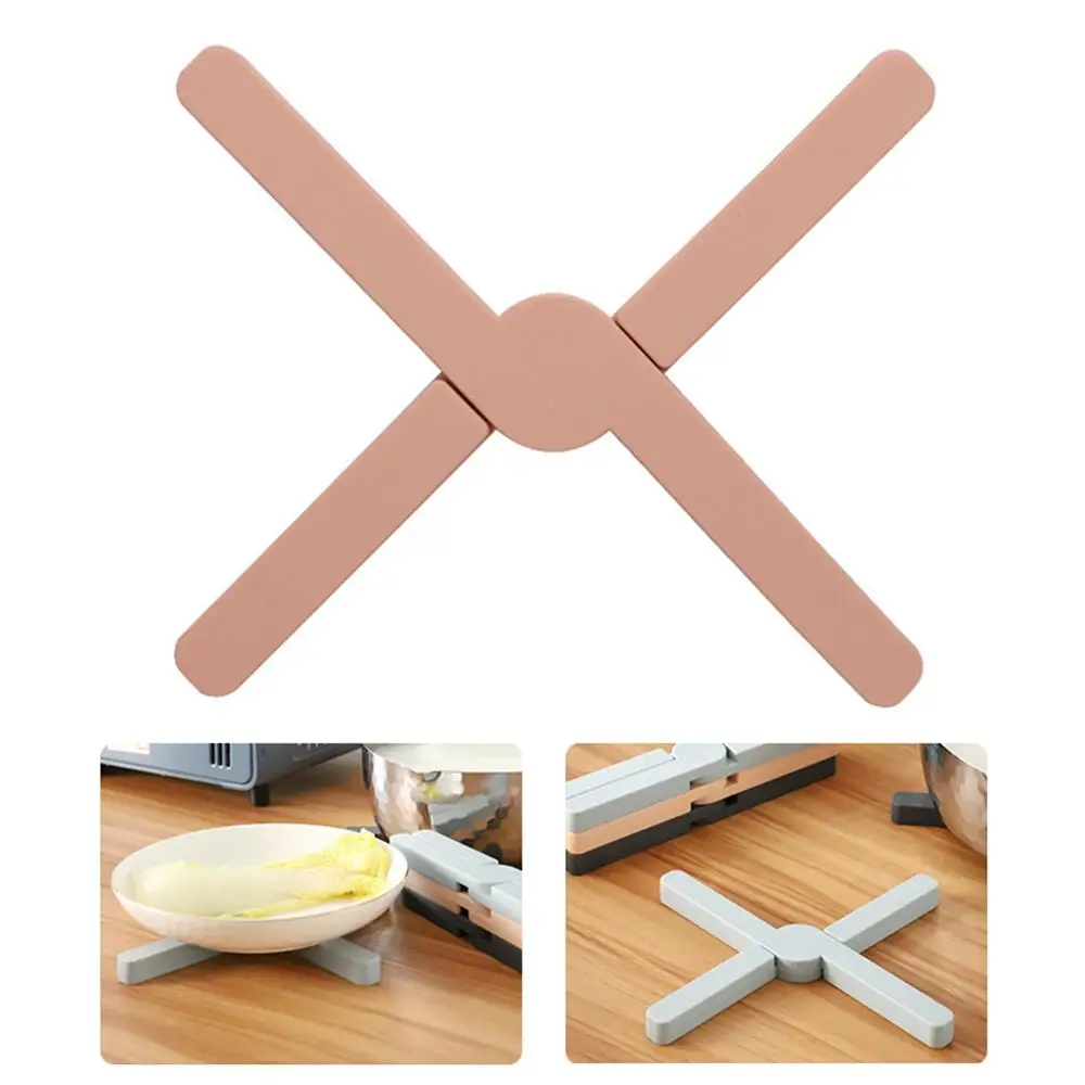 Foldable Non-slip Heat Resistant Pad Trivet Pan Placemat Pot Holder Mat Coaster