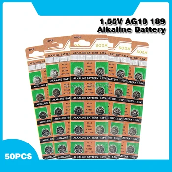 

50pcs/pack AG3 LR41 392 Button Batteries SR41 192 Cell Coin Alkaline Battery 1.55V L736 384 SR41SW CX41 For Watch Toys Remote