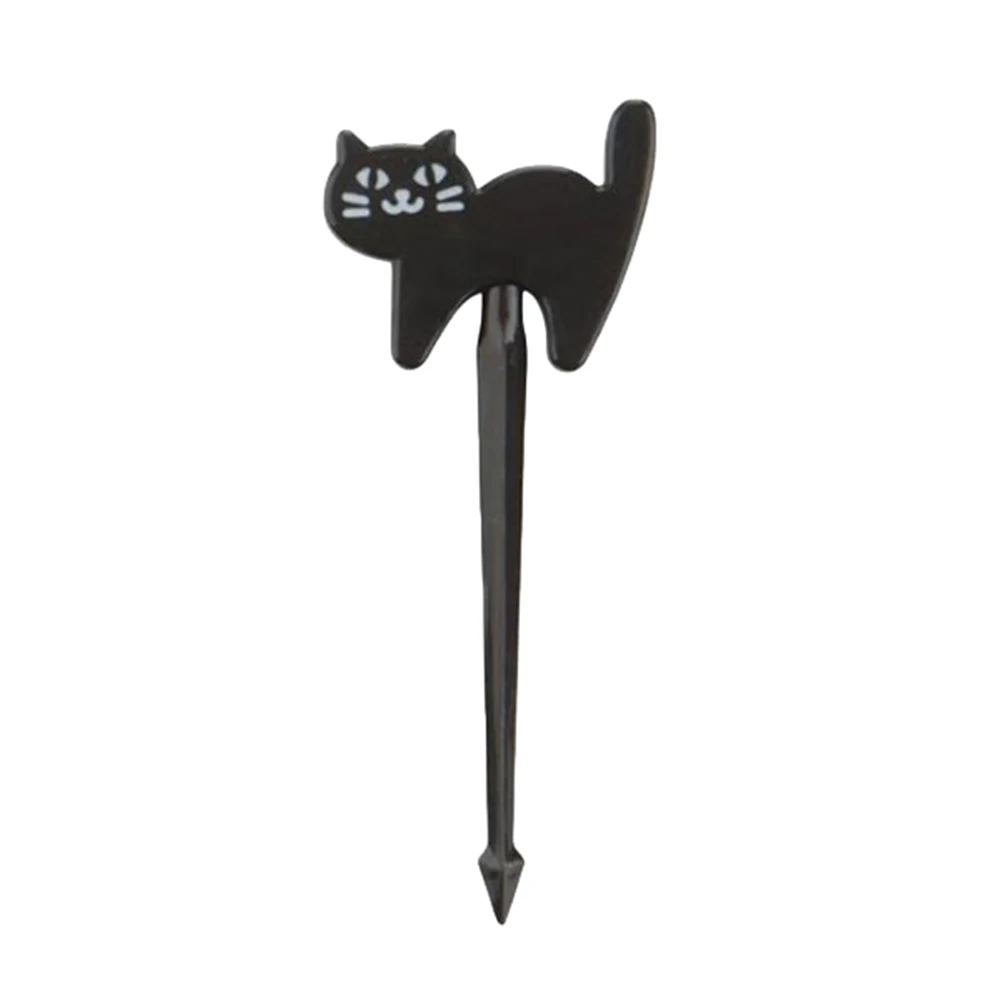6Pcs Halloween Lovely Cats Pumpkin Ghost Kitchen Fruit Pick Fork Toothpick Non-toxic Dinner Decoration