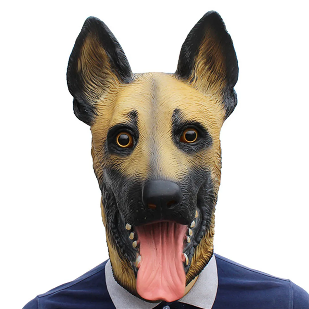 Animal World Wolf Dog Latex Mask Masquerade Halloween Full Face Mask animal-world-wolf-dog-latex-mask-masquerade-halloween-full-face-mask