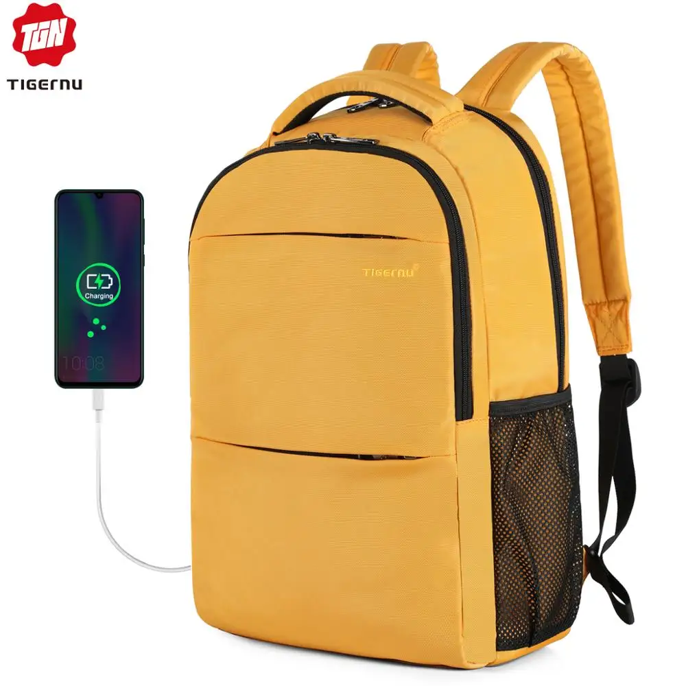 Tigernu новые модные женские рюкзаки с зарядкой через usb, женские школьные рюкзаки, дорожные сумки, женские рюкзаки, повседневные рюкзаки для девочек