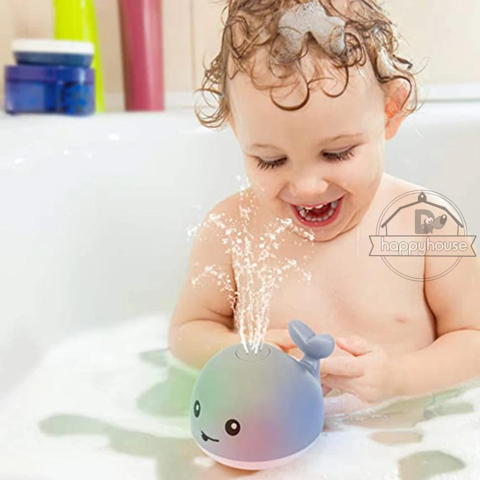 oog Schema motief Babybadje Speelgoed Spuiten Water Douche Zwemmen Zwembad Baden Speelgoed  Voor Kinderen Elektrische Walvis Bad Bal Met Licht Muziek Led licht Baby  Speelgoed - AliExpress