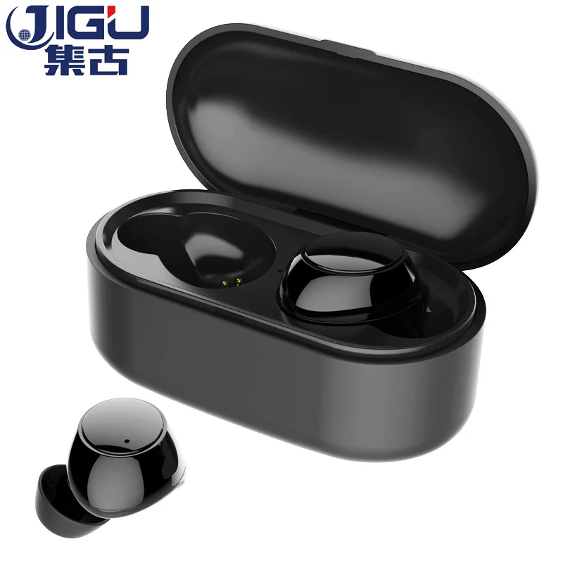 

JIGU Y1 TWS 5.0 Bluetooth Headset 3D stereo wireless earphone with dual microphone for samsung xiaomi huawei Mobile phone