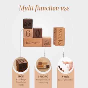 Wooden Blocks Days Months and Year - Wooden Toys 4