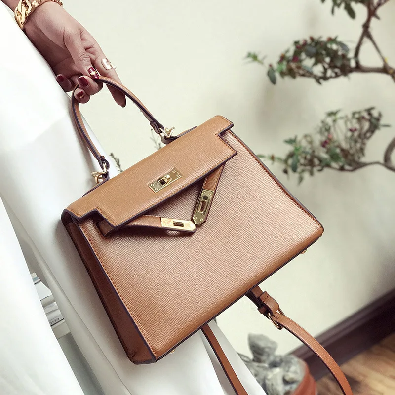 

New European and American Platinum Handbag Fashion Single Shoulder Slant Bag