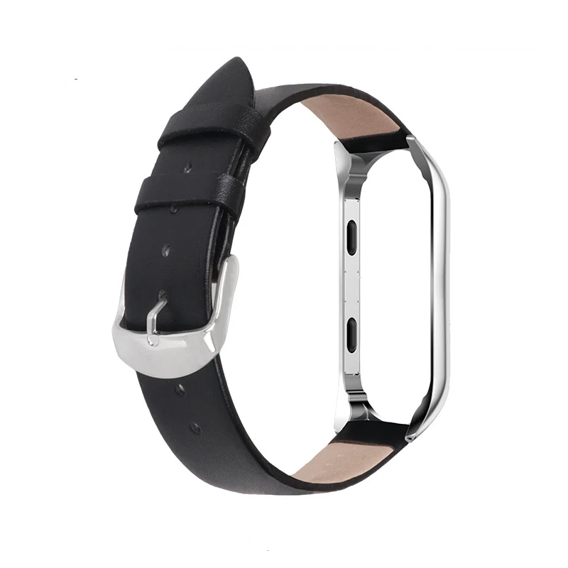 Color5 Новейший кожаный браслет MiBand 4 Замена ремешка смарт-браслет для Xiaomi Miband 4 Mi3 ремешок для Xiaomi MiBand 3 запястье - Цвет: Color5