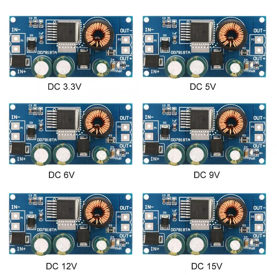 100 кГц 2.1A DC-DC понижающий высоковольтный модуль питания 10-80 в вход постоянного тока
