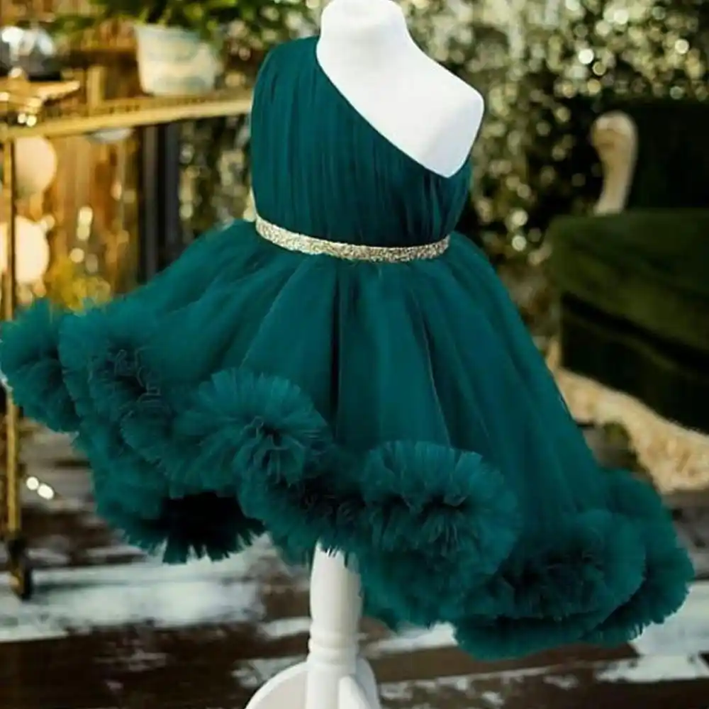 emerald green dress for baby girl
