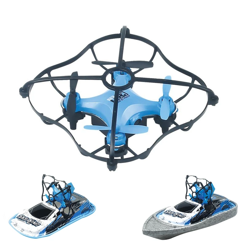 

3-In-1 Fixed High-Speed Aircraft, Sea, Land and Air Remote Control Car Speedboat Mini Aircraft Electric Drift Racing Quadcopte