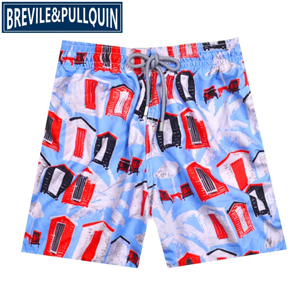 Классический бренд Brevile pullquin пляжные обшитые мужские шорты черепаха купальники Омар купальник с черепами сексуальные влюбленные спортивная одежда m-xxxl - Цвет: T