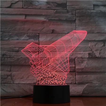 3D лампа Аполлон космический корабль для любителей астрономии для украшения спальни дропшиппинг атмосферный СВЕТОДИОДНЫЙ Ночник светильник