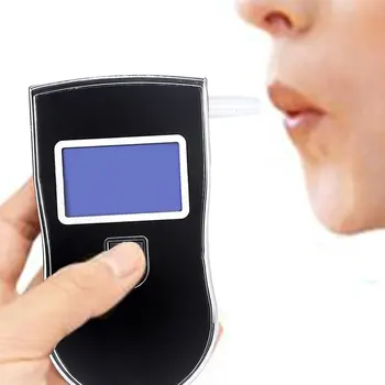 

At-818 Portable Mini Handheld Breath Alcohol Tester Check The Drunk Driving Type Blue Alcohol Detector