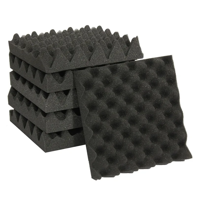 

25X25X5CM Sound Insulation Foam Egg Crate Studio Acoustic Foam Sound Insulation Treatment Egg Profile Wedge