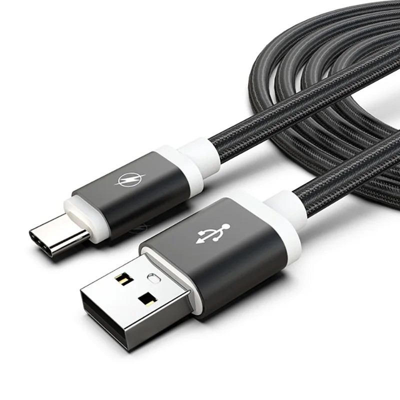 0,25/1/2 m 3A Тип usb C Тип кабеля type-c мобильный телефонный кабель для зарядки и передачи данных для Xiaomi mi 9 8 Red mi samsung S10 S9 для быстрой зарядки и передачи данных Шнур - Цвет: Black