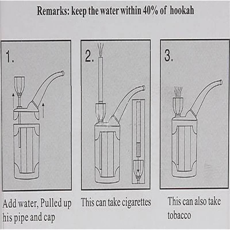 Резиновый кальян фильтр для воды двойного назначения сигарета табака водная трубка сигарета держатель для сигар мини-кальян курительные трубки