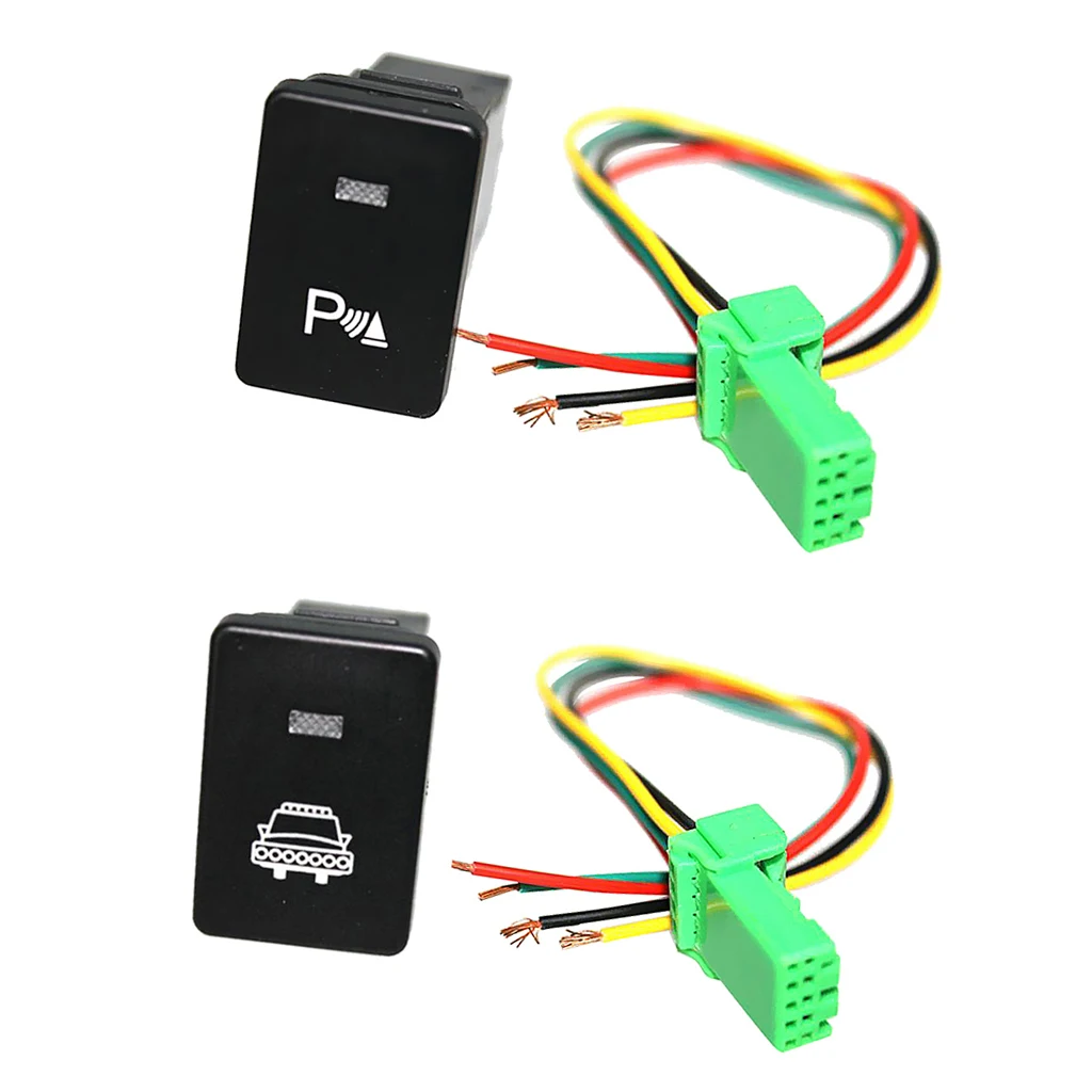 Push Button Switch White LED Parking Light & Headlight with Harnesses For   4Runner 2010-On