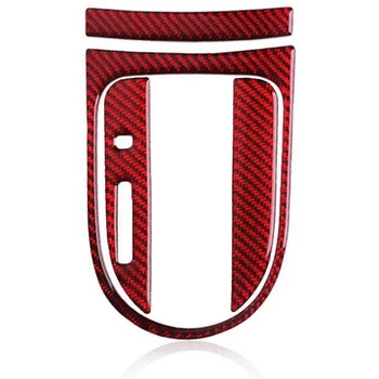 

Carbon Fiber Gearbox Panel Trim Strip, Automobile Gear Panel Frame Cover Interior Sticker, for Ford Mustang 2015-2019