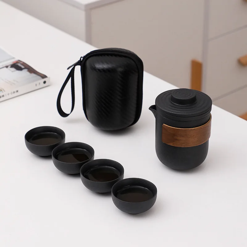 2021 Новый Черная глиняная посуда керамический чайник Gaiwan чайные чашки чайный