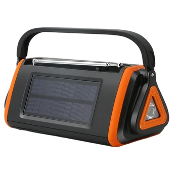 

Digital Display Portable Hand Crank Radio Flashlight LED Flashlight USB Charger Electric Solar Emergency Radio