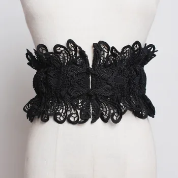 

[EWQ] 2020 Spring Autumn New Parttern Buckle Lace Lace Elastic Girdle Decoration All Match Women Fashion Tide Belt AD77400B