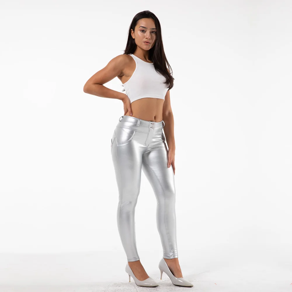 Melody Silver Leggings Fleece Lined 