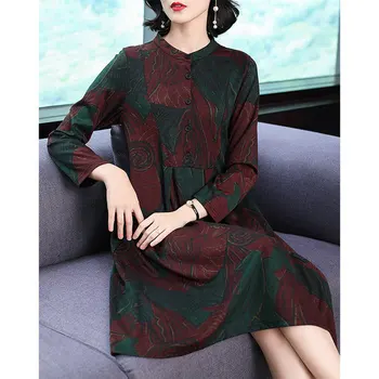 

Large Size WOMEN'S Dress 2020 Spring and Autumn New Style g