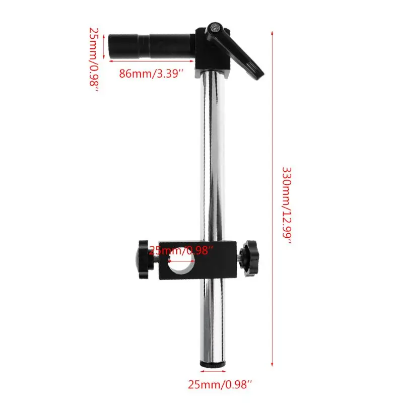 Диаметр 25 мм сверхмощная функция многоосевая Регулируемая металлическая ручка поддержка для видео промышленности подставка для микроскопа держатель детали
