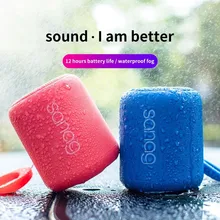 

wireless Bluetooth Speaker Bass Small Steel Cannon Outdoor Portable Waterproof subwoofer with 3D Digital TF Card