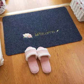 

Bathroom Kitchen Carpet Anti-slip Dusts-removing Water-absorption Wear-resisting Solid Rectangle Hot Sale Ground Mat