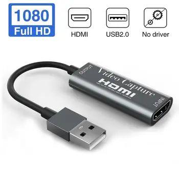 

USB 2.0 Capture Card Portable HDMI Live Video Recorder Game Capture Card Reliable Streaming Adapter For Laptop Live Broadcasting