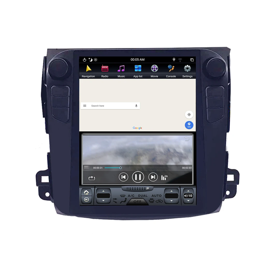 Android 9,0 Tesla стиль вертикальный экран автомобиля gps навигация для MITSUBISHI Outlander 2006-2012 головное устройство мультимедиа радио плеер