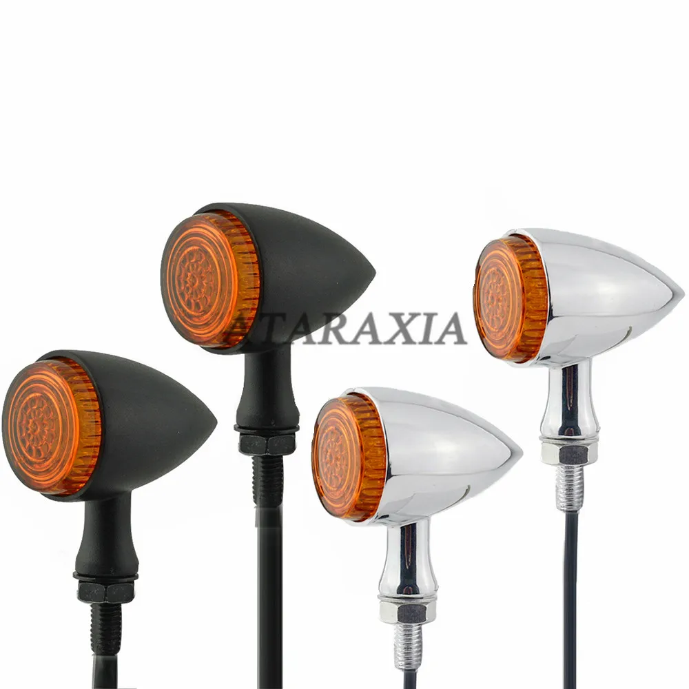 Universal Motorcycle Mini Bullet LED Turn Signal Light Blinker Indicator Lamp For Harley Cafe Racer Kawasaki Suzuki Honda Yamaha |