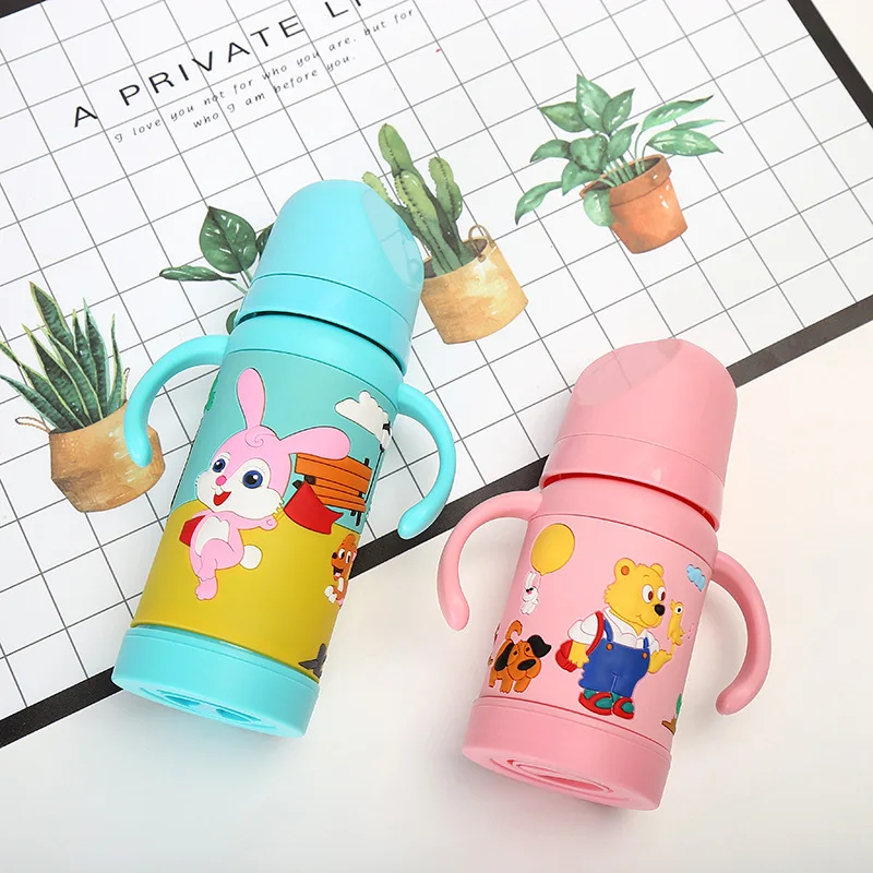 

Newborn Baby with Handle Glass Feeding Bottles Breast Milk RealSense Pacifier Explosion-Proof 180 Ml Wide Aperture Feeding Bottl