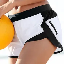 Лето Горячие двойные Слои Йога теннисные шорты для бега для женщины 2 в 1 Спортивные шорты «Фитнес» сбоку шорты с застежкой "молния" леди