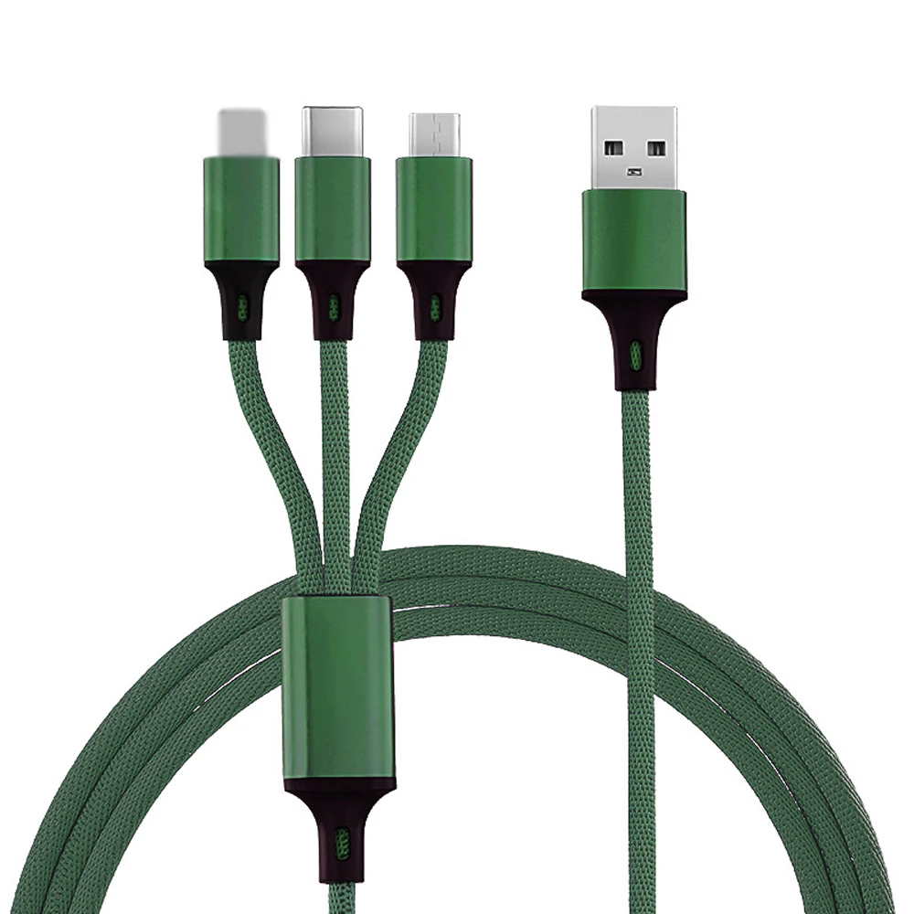 Кабель docooler 3 в 1 USB кабель типа C для Samsung S20 Redmi Note 9s зарядки iPhone X 11 Pro Micro