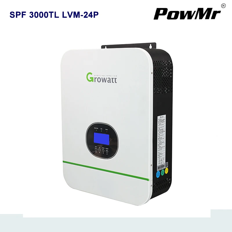 Growatt Hybrid Inverter 3KW Solar Inverter Split Phase MPPT Inverter Pure Sine Wave Built-in MPPT Output Voltage 110-120VAC afbeelding