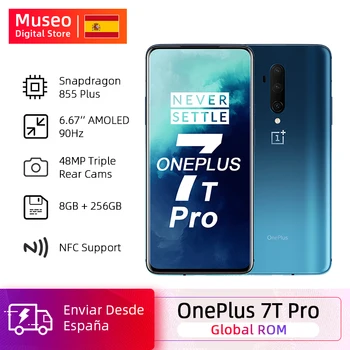 Перейти на Алиэкспресс и купить OnePlus 7T Pro Global ROM Snapdragon 855 Plus 8 Гб 256 ГБ 6,67 ''жидкий AMOLED 90 Гц экран 48 МП Тройная камера 4085 мАч