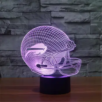 

Rugby Cap Colorful Light Touch-Sensitive LED Light Round Bottom Stereo Light 3D Visual Light Gradient Color Touch Night Light
