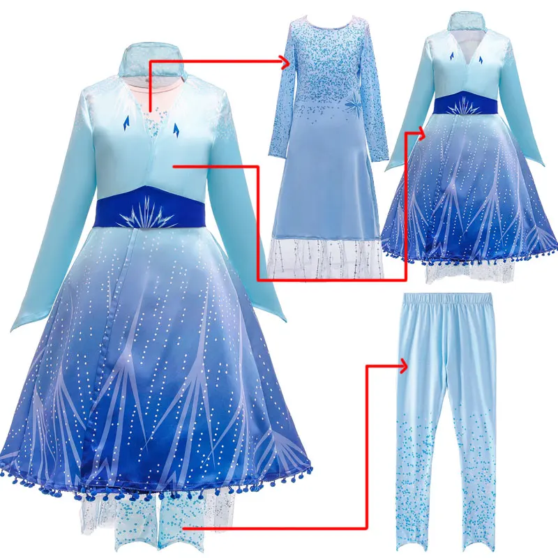 Женский костюм Снежная Королева маскарадное вечернее платье королевы Эльзы